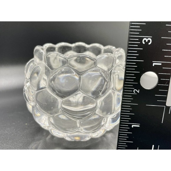 Orrefors Raspberry Bubble Crystal Art Glass Votive Candle Holder - Picture 5 of 5
